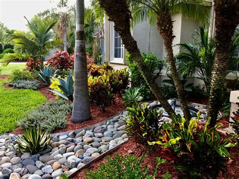 Vero Beach Front Yard Curb Appeal Tropical Landscape Orlando By