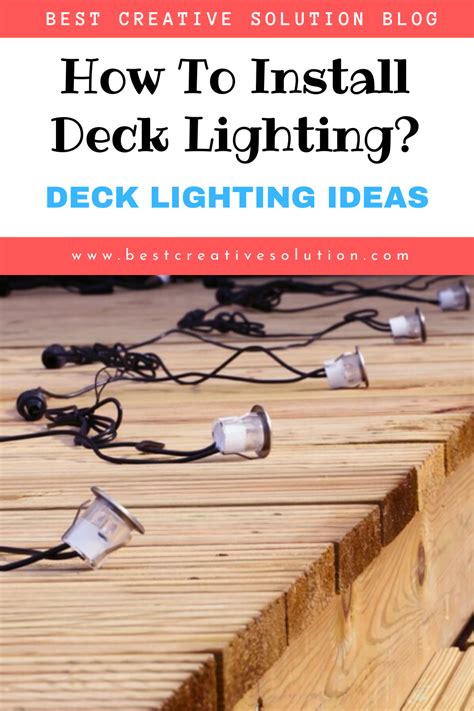 Our deck has post caps on the 4x4's, so i decided not to install the 2x2's there. How to Install Deck Lighting? | Deck lighting, Deck, Installation