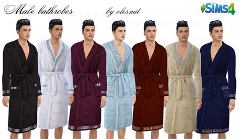 Male Bathrobes By Olesims Sims 4 Nexus