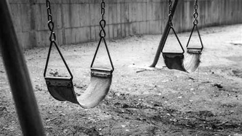 Empty Swing Black And White Free Range Kids