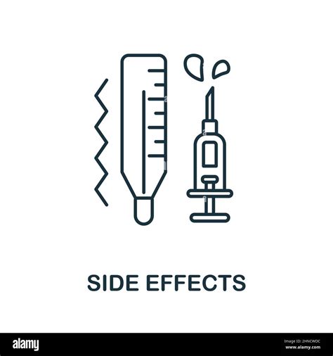 Side Effects Icon Line Element From Vaccination Collection Linear