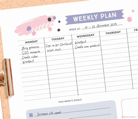 Pdf free downloadable weekly planner. Get Organised with this Free Printable Weekly Planner ...