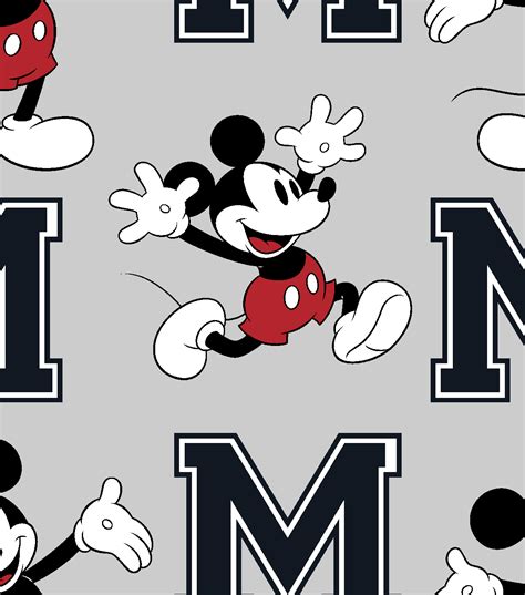 Disney Mickey Mouse Fleece Fabric Toss Joann