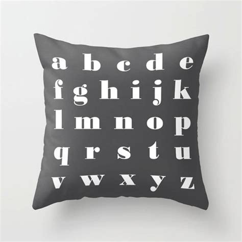 Alphabet Pillow Letters Pillow Abc 26 Letters Accent