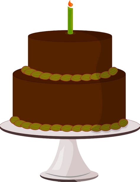 Cari Chocolate Birthday Cake Clip Art Background