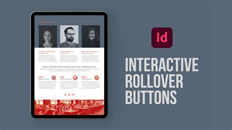 Learn How To Create Interactive Rollover Buttons In Adobe Indesign