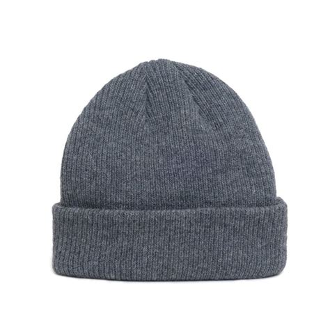 Dark Grey Merino Wool Blank Beanie Hat Wool Beanie Beanie Hats