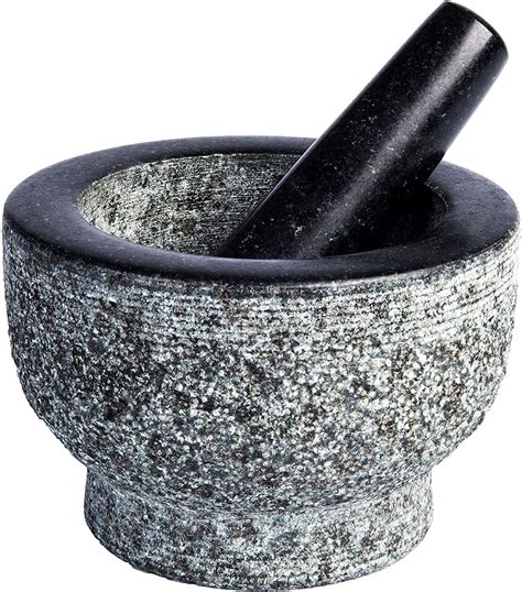 Granite Mortar And Pestle By Hicoup Natural Unpolished Non Porous