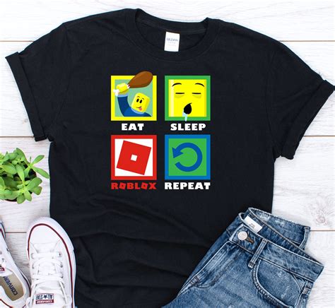 Roblox Gamer Camisas Roblox Camiseta De Juego Para Niños Etsy