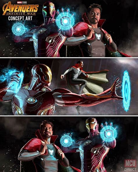 Tony And Dr Strange Unused Infinity War Concept Art