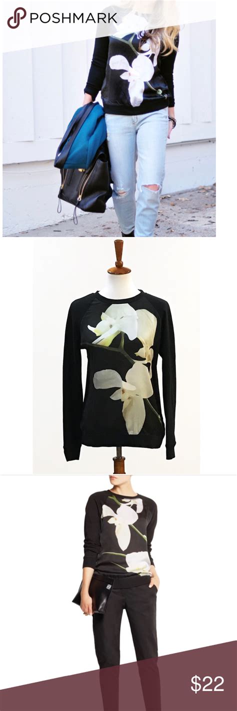 Altuzarra For Target Black Orchid Print Sweatshirt Black Orchid