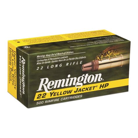 remington 22 yellow jacket 22lr hollow point 33 grain 500 rds free