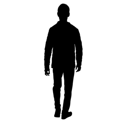 Premium Vector Silhouette Of People Standing On White Background