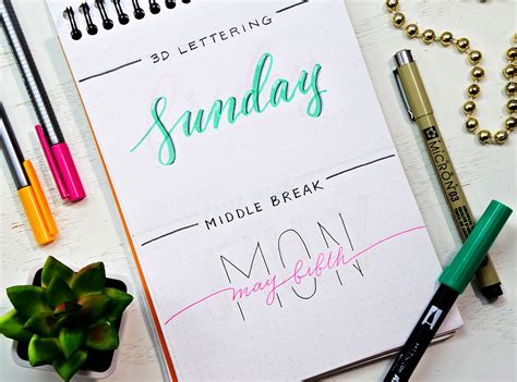 Bullet Journal Fonts Ideas Tips Handwriting Styles To Inspire You My