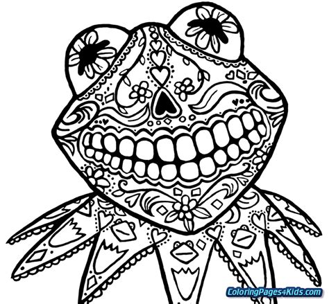 Wonderful printable sugar skull coloring pages for dia de los muertos. Simple Sugar Skull Drawing | Free download on ClipArtMag