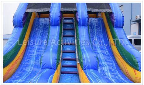 16ft Double Lane Water Slide Modular Marble Purple Sl Leisure