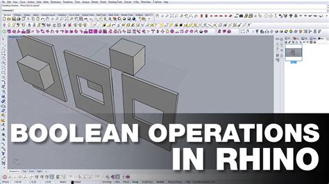 How To Use Boolean Operations In Rhino Dezign Ark