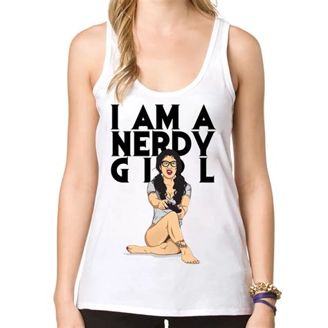 2018 Newest Fashion Nerdy Girl Design Women Tank Tops Girl Printed Casual Vest Cool Tops In Tank