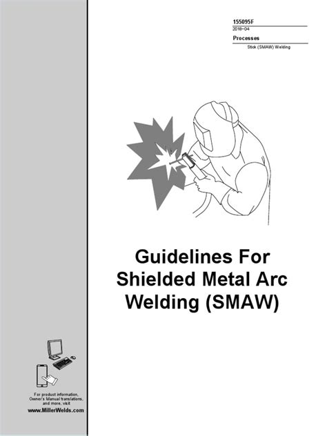 Guidelines For Shielded Metal Arc Welding Smaw Processes Pdf Welding Construction