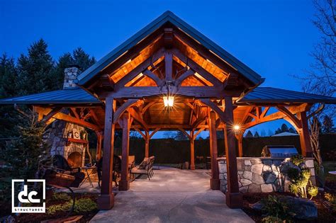 Timber Frame Homes Timber Framing Timber Frame Exterior Pavillion