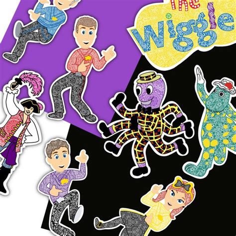 The Wiggles Sticker Pack Etsy