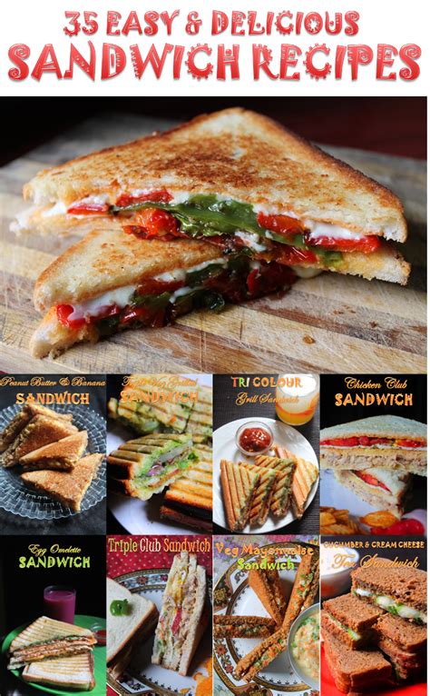35 Easy Sandwich Recipes - Veg & Non Veg Sandwich Recipes - Best Sandwich Recipes - Yummy Tummy ...