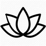 Wellness Spa Icon Lotus Icons Lily Beauty