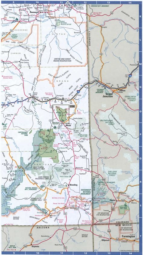 Map Of Utah Southern Free Highway Road Map Ut With Cities Towns Counties