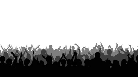 Crowd Of People Silhouette Stock Footage Video Shutterstock