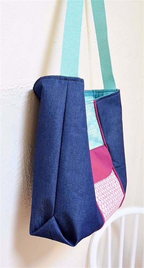 Tote Bag Pattern With Zipper In Just 7 Steps Zippered Tote Bag