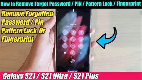 Galaxy S21ultraplus How To Reset Forgot Passwordpinpattern Lock