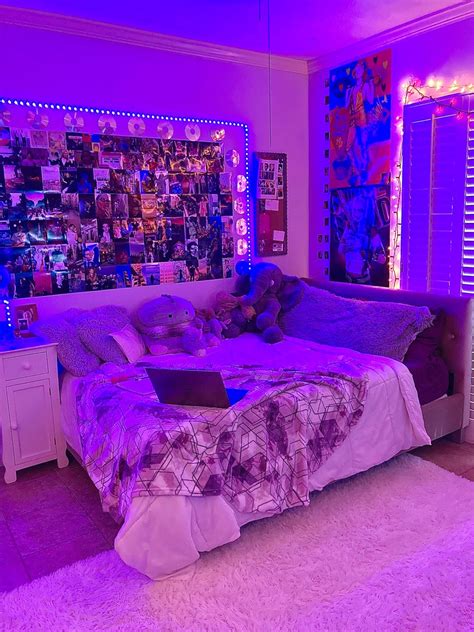 57 Aesthetic Bedroom Ideas Led Lights Davidbabtistechirot