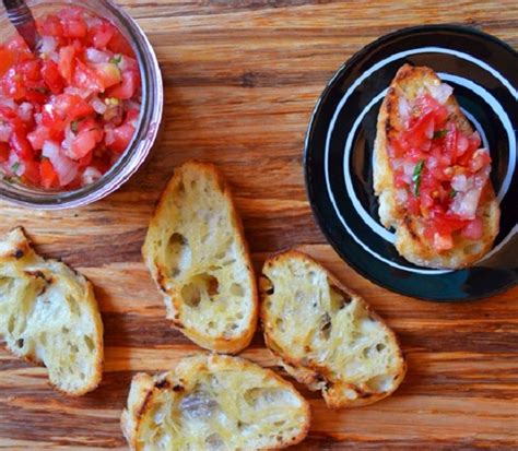 Bruschetta is easy to make and totally delicious. Home-Made Bruschetta from Duhlicious | Comfort food, Bruschetta, Food network recipes