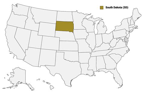 South Dakota Counties Map Mappr