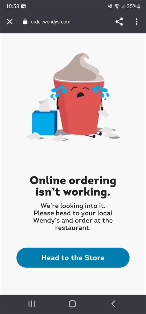 Wendys banned me from ordering online? : r/wendys