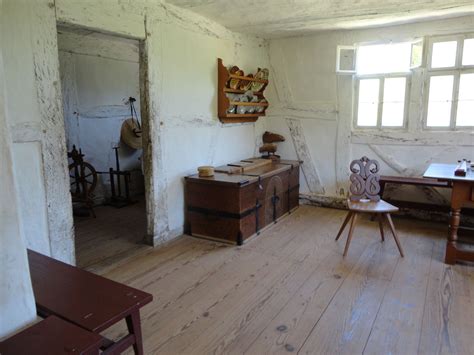 Historic German Farm House In The Frontier Culture Museum