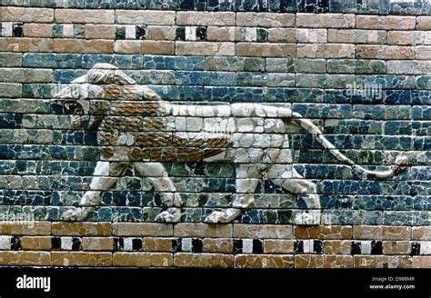 Glazed Terracotta Lion From The Processional Way From The Temple Of