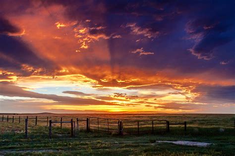 Dramatic Prairie Sunset Photograph By Teri Virbickis