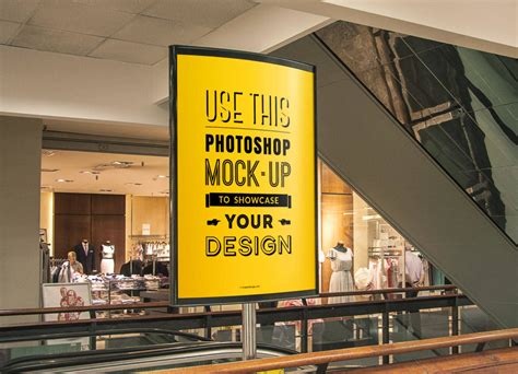 Indoor Advertising Poster Mockup Free Psd Flyer Templates