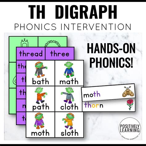 Th Digraph Phonics Activities Positively Learning