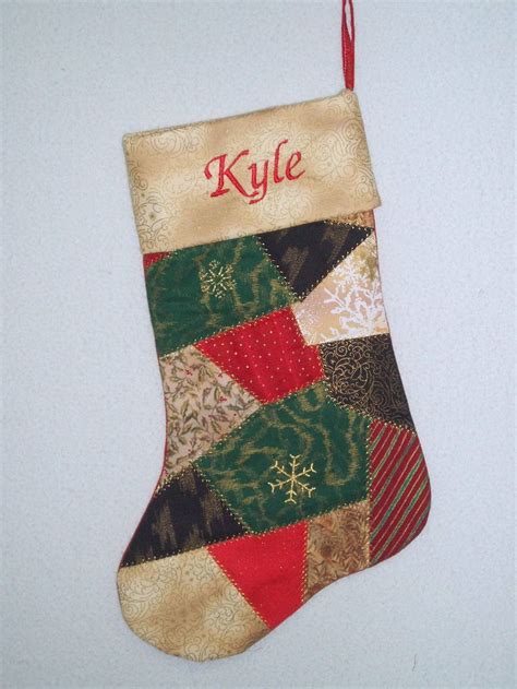 Quilted Christmas Stockings Christmas Stockings Christmas Stocking