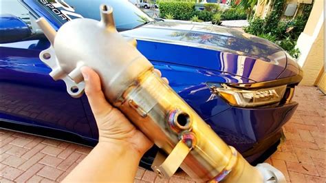 catless prl downpipe race version on honda accord 2018 2019 youtube