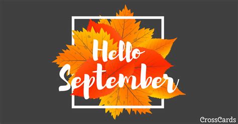 Hello September Ecard Free Autumn Cards Online