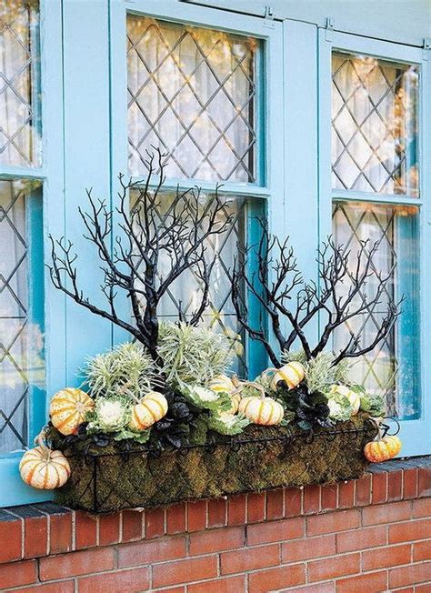 Halloween Window Boxes Fall Container Gardens Fall Window Boxes