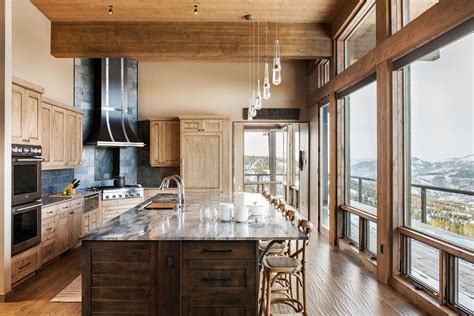 30 Modern Mountain Home Kitchen