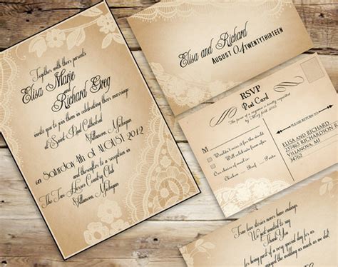 Vintage Wedding Invitations Set The Tone For A Timeless