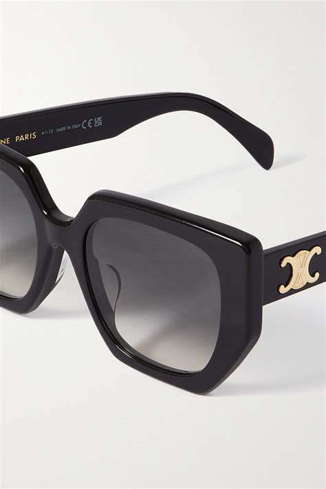 Celine Eyewear Triomphe Oversized Square Frame Acetate Sunglasses Net A Porter