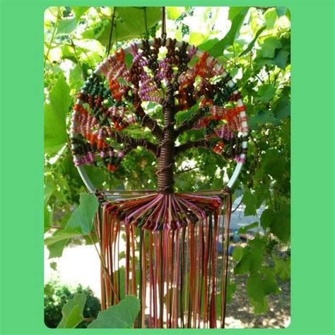 Autumn Tree Of Life 9 Inches23 Cm Diameter Dreamcatcher Boho Etsy