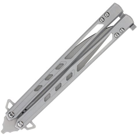 Schrade Alkemyst Balisong Gray Stainless D2 Steel Butterfly Knife 1182 Atlantic Knife Company
