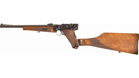 Dwm Model 1920 Luger Semi Automatic Carbine With Stock Rock Island